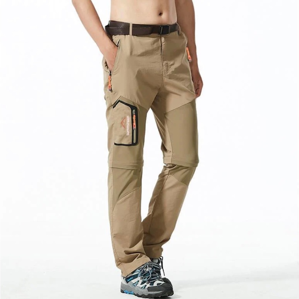 Summitskin Khaki Versa Convertible Cargo Hiking Pants/ Zip Off Shorts